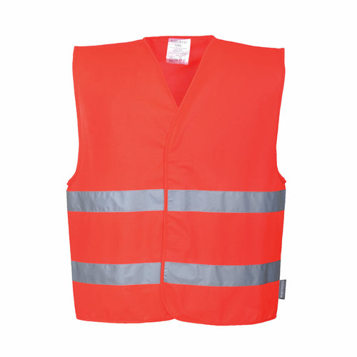 Portwest  - Hi-Vis Two Band Vest - Red