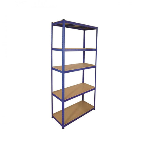 Blackspur - 5 Tier Heavy Duty Boltless Shelving Unit - 2.2m - Galvanised