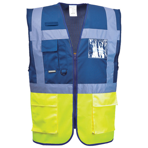 Portwest  - Paris Executive Vest - Yellow/Royal Blue