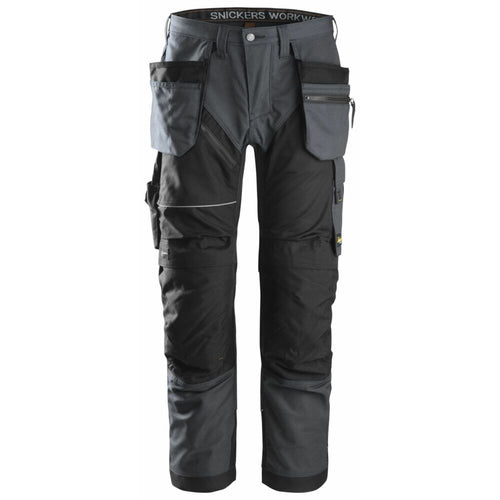 Snickers - RuffWork, Work Trousers+ Holster Pockets - Steel grey\\Black