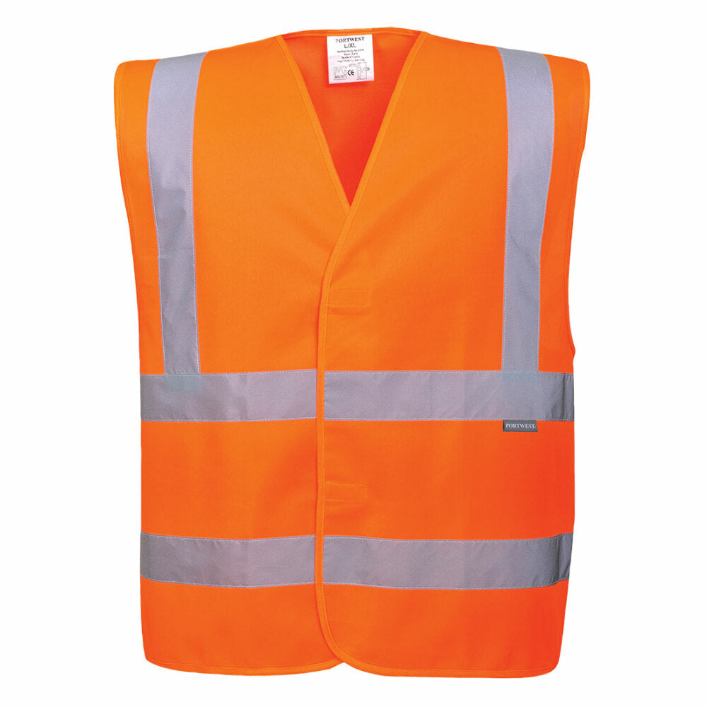 Portwest  - Hi-Vis Two Band & Brace Vest - Orange