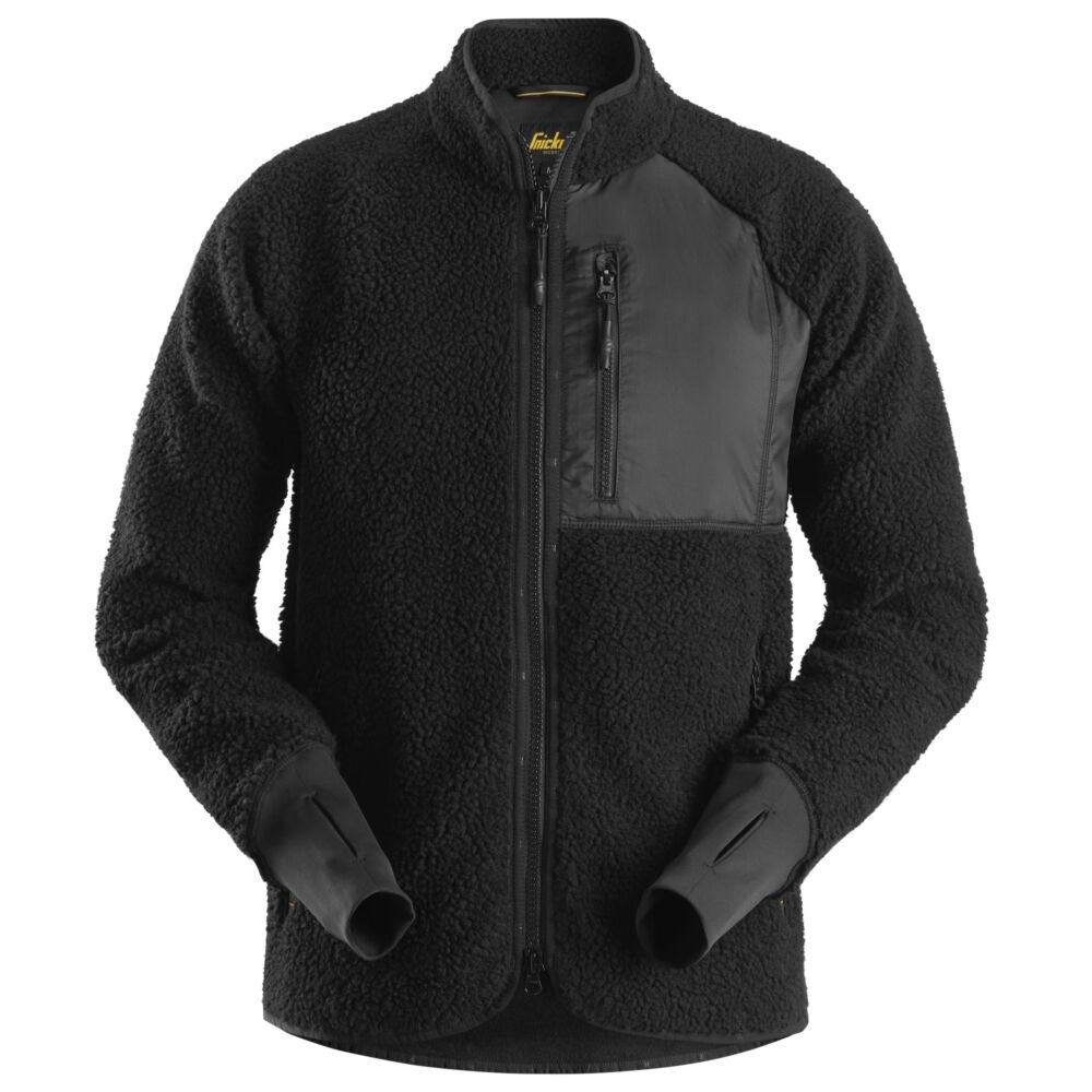 Snickers - AllroundWork, Pile Full Zip Jacket - Black\\Black