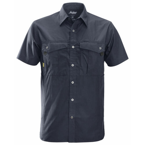 Snickers - Rip Stop Shirt, Short Sleeve - Navy