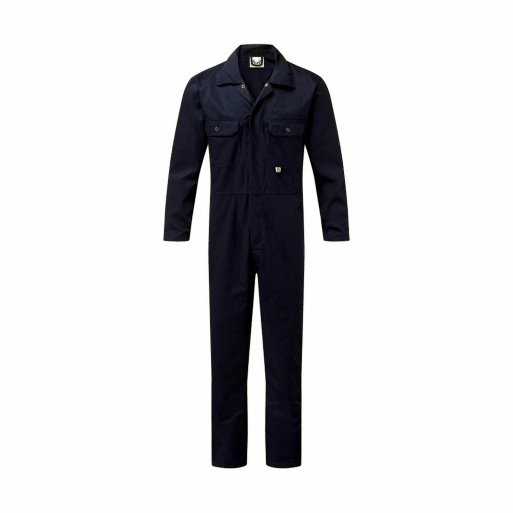 Fort 240gsm Stud-Front Boilersuit Navy - 38\ Chest