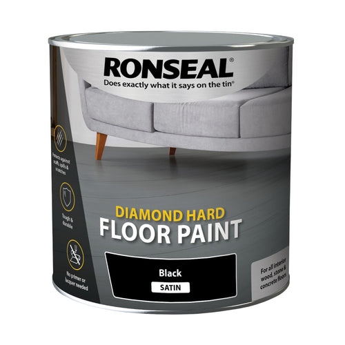 Ronseal Diamond Hard Floor Paint Black 2.5L