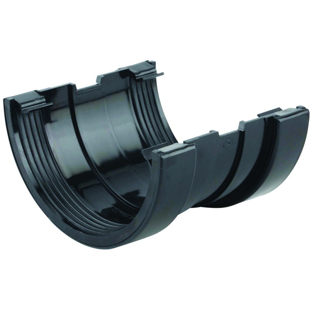 Rainwater SuperLine OsRSu PVC-U Gutter Union Black 125mm
