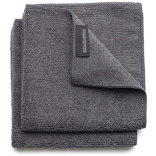 Brabantia - Microfibre Dish cloths set of 2 -Dark grey