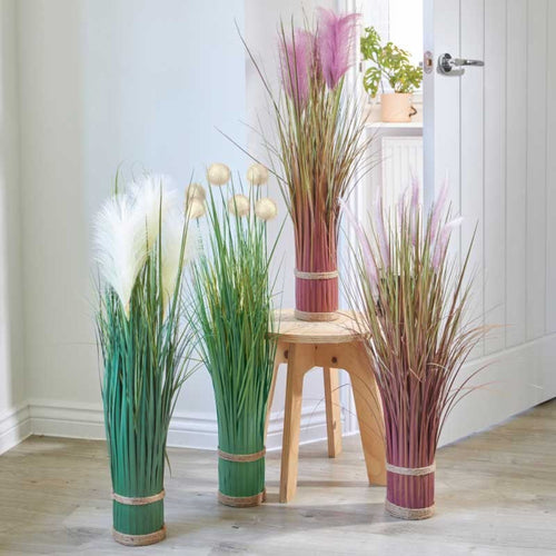 Faux Decor - Faux Bouquet - Lilac Grass Tails, 70cm