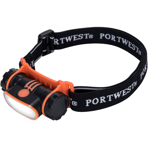 Portwest - USB Rechargeable LED Head Light - Black