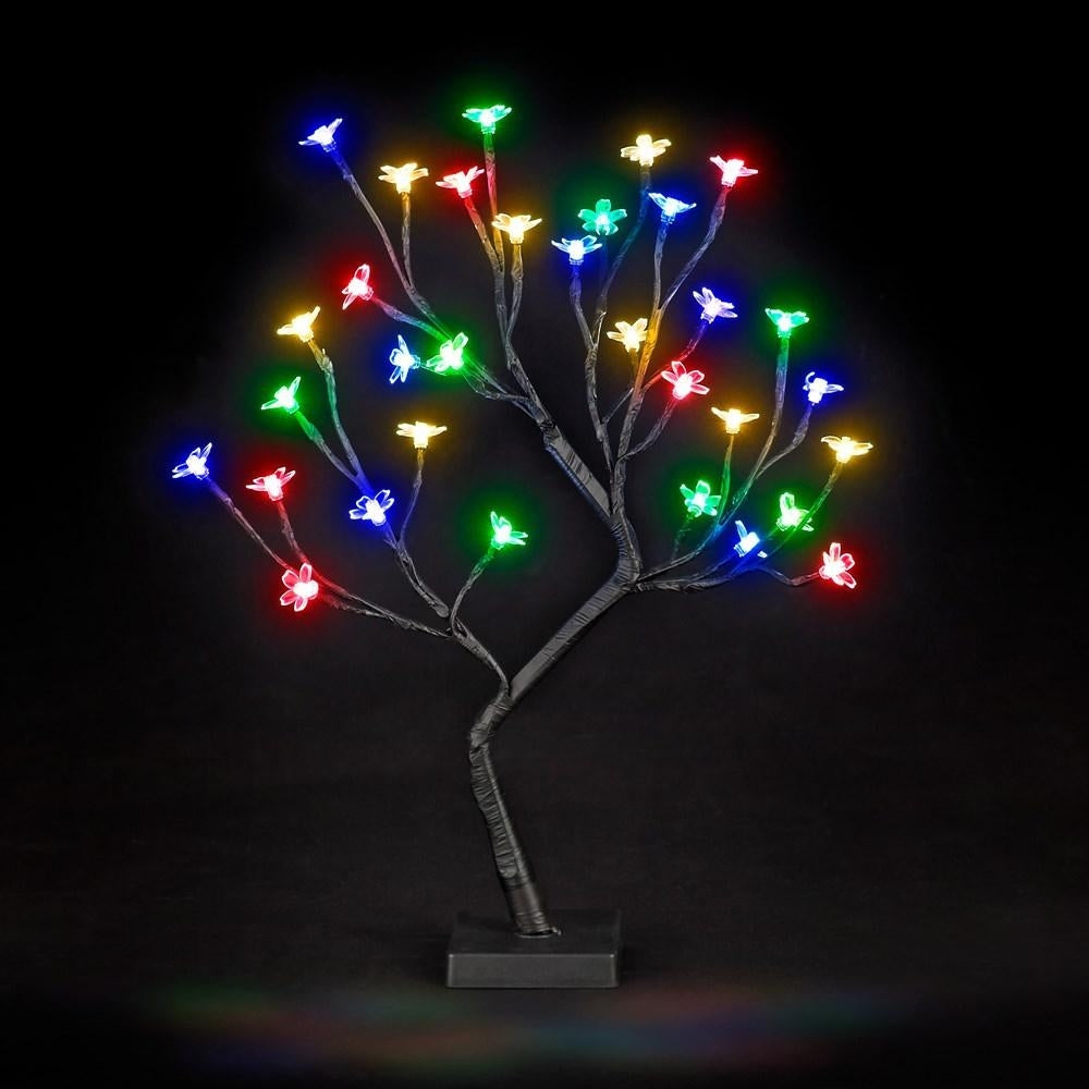 Snowtime - LED Cherry Blossom Tree Multi-Coloured - 45cm