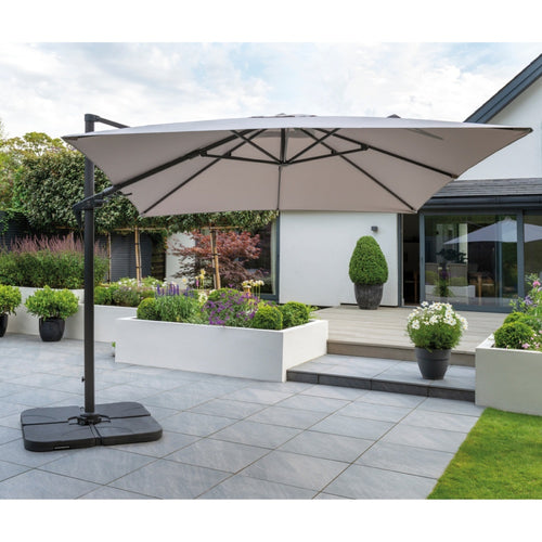 Norfolk Leisure Royce Executive Cantilever Soft Grey Parasol  - 3m