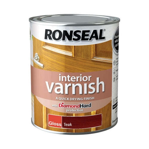 Ronseal Interior Varnish Teak Gloss 750ml