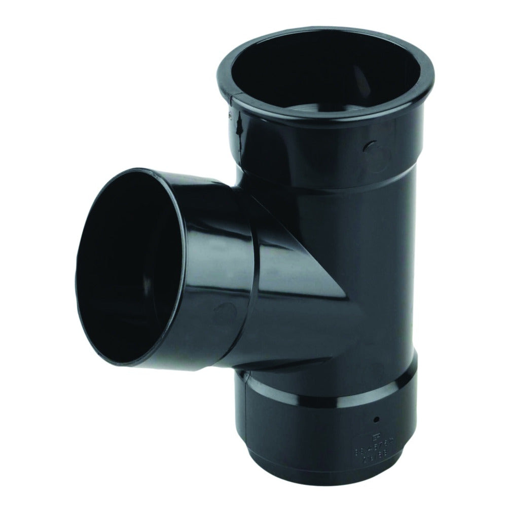 Rainwater RoundLine OsRRL PVC-U Branch 67.5° Black 68mm