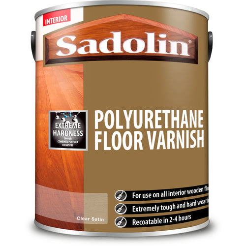 Sadolin Poly Floor Varnish Clear Sat 5L