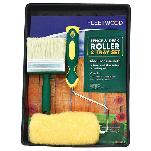 Fleetwood 9\ Fence & Deck Roller & Tray Set