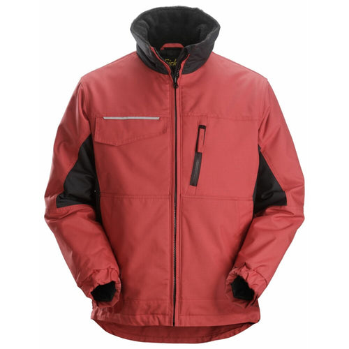 Snickers - Craftsmen’s Winter Jacket, Rip-stop - Chili red\\Black