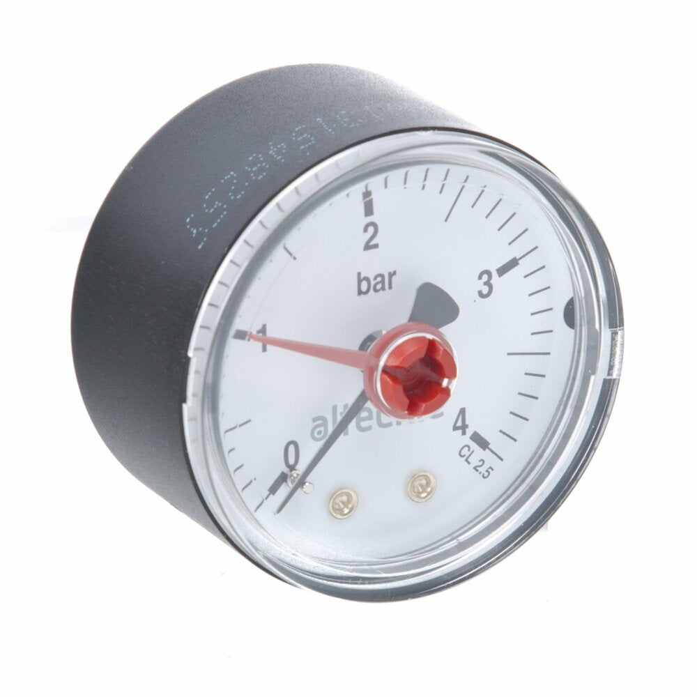 Back Entry Pressure Gauge - 1/2in x 6 Bar