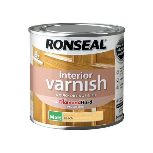 Ronseal Interior Varnish Beech Matt 250ml