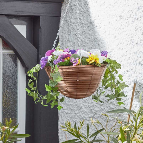 Faux Decor - Easy Basket - Pansies 30cm