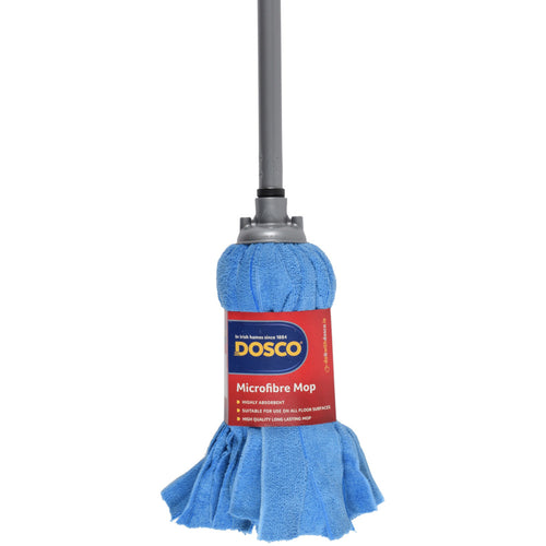 Dosco - Microfibre Strip Mop with Metal Handle Silver
