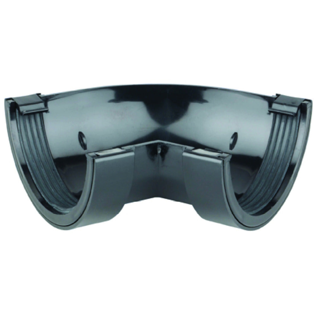 Rainwater RoundLine OsRRL PVC-U Gutter Angle 60° Black 112mm