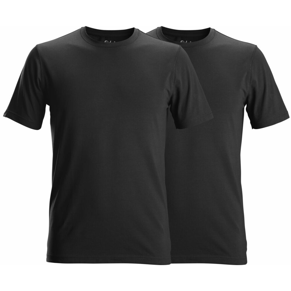 Snickers - 2-pack T-Shirt - Black