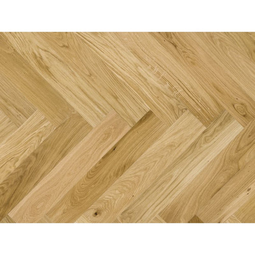 Barista Herringbone Oak Crema Brushed Matt Lacquered Engineered Flooring 14mm