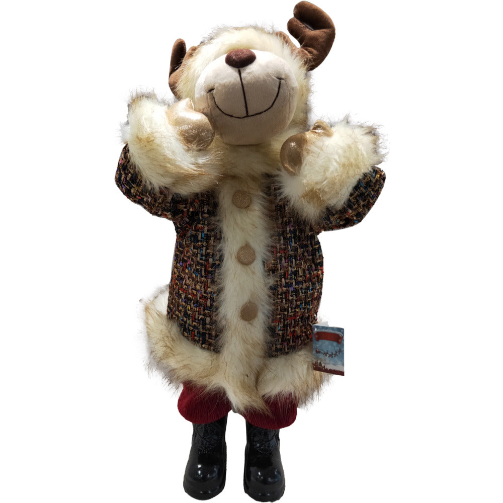 Standing Moose Dark Red - 60cm