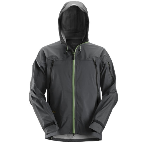 Snickers - FlexiWork, Stretch Waterproof Shell Jacket - Steel grey\\Black