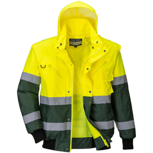 Portwest  - X Hi-Vis Bomber Jacket - Yellow/Green