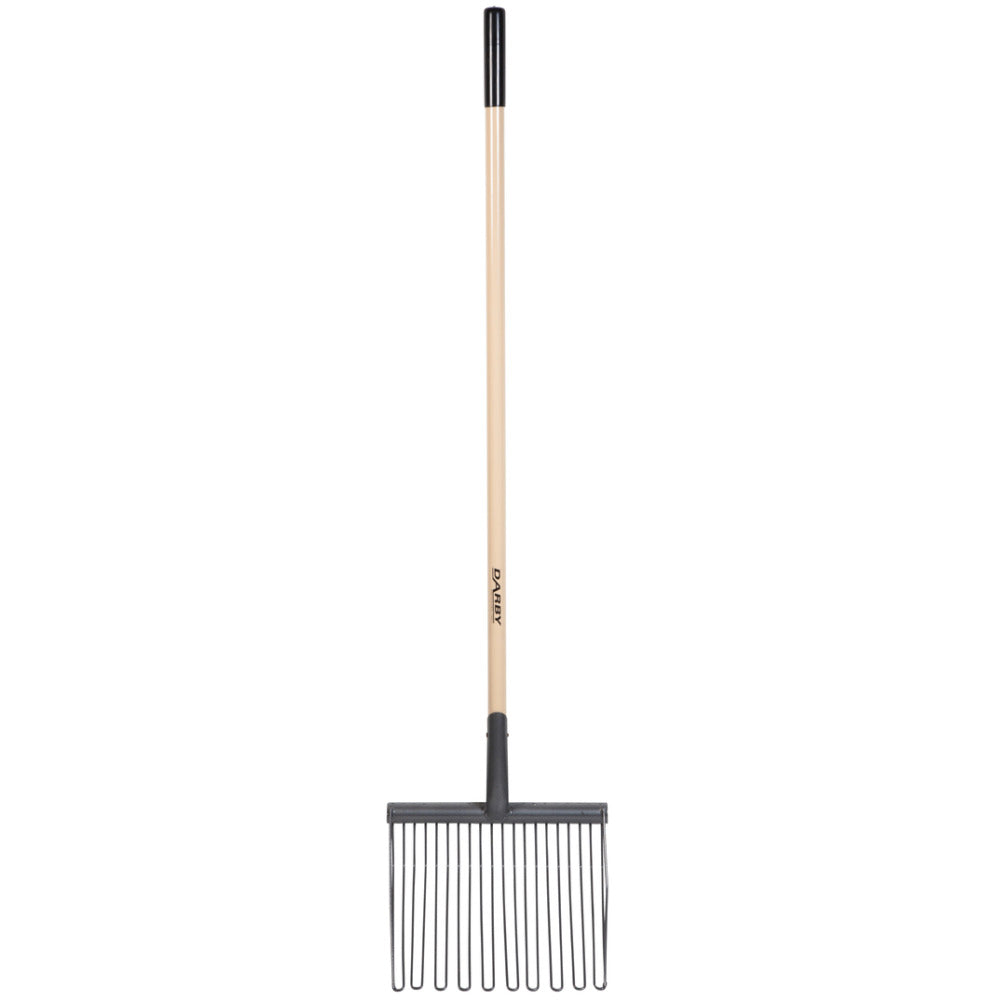 True Temper Darby Bedding Fork LH Steel Head Wood Handle
