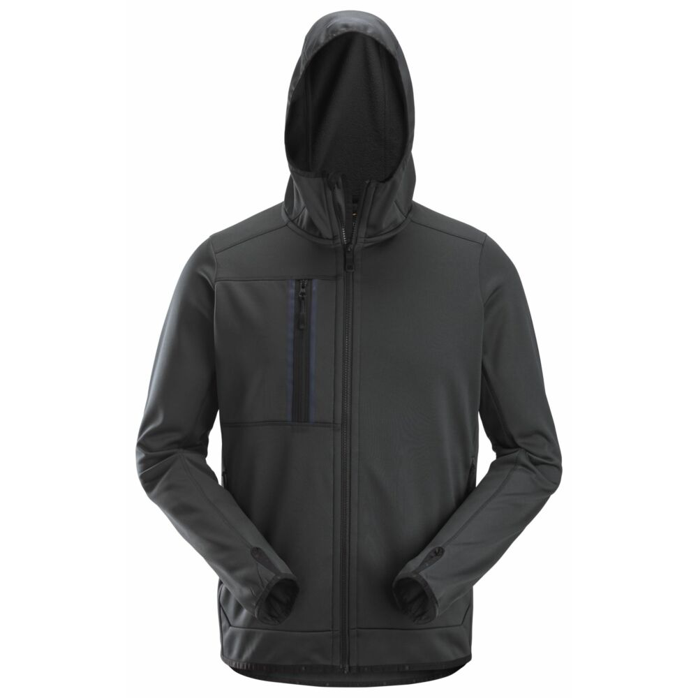Snickers - AllroundWork, Full Zip Fleece Hoodie - Steel grey