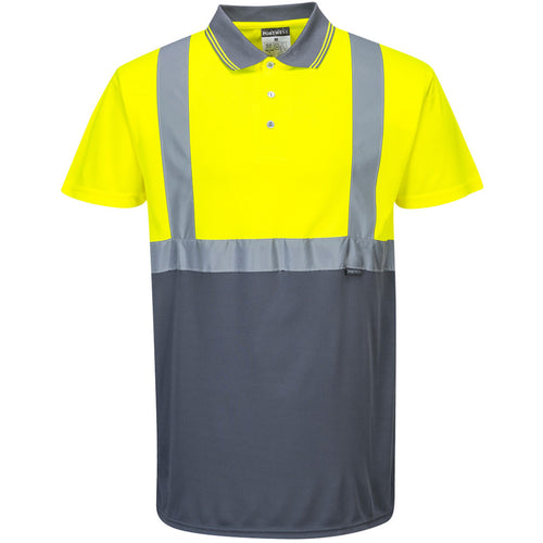 Portwest  - Two-Tone Polo - Yellow/Grey