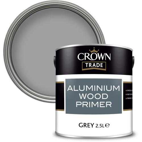 Crown Trade Aluminium Wood Primer Grey 2.5L