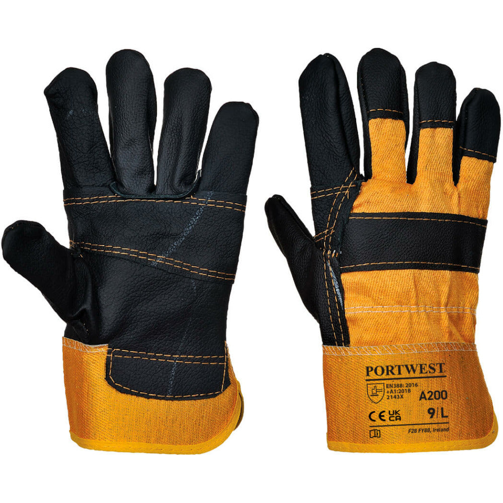 Portwest - Furniture Hide Glove - Yellow