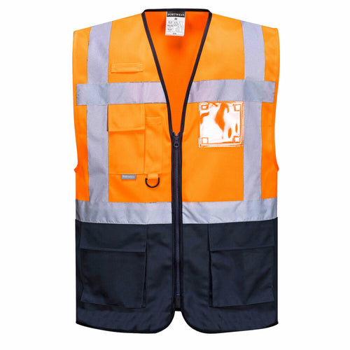 Portwest  - Warsaw Executive Vest - Orange/Navy