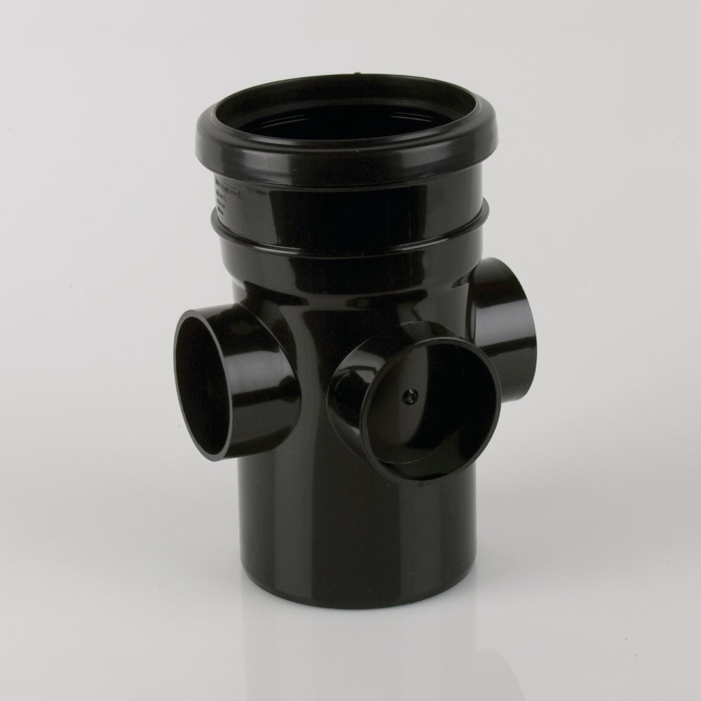 Brett Martin - 110mm Cast Iron Style S/S 3-Boss Pipe Anthracite Grey