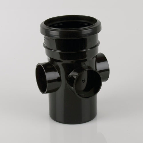 Brett Martin - 110mm Cast Iron Style S/S 3-Boss Pipe Anthracite Grey