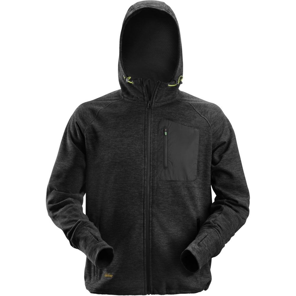 Snickers - FlexiWork, Fleece Hoodie - Black\\Black