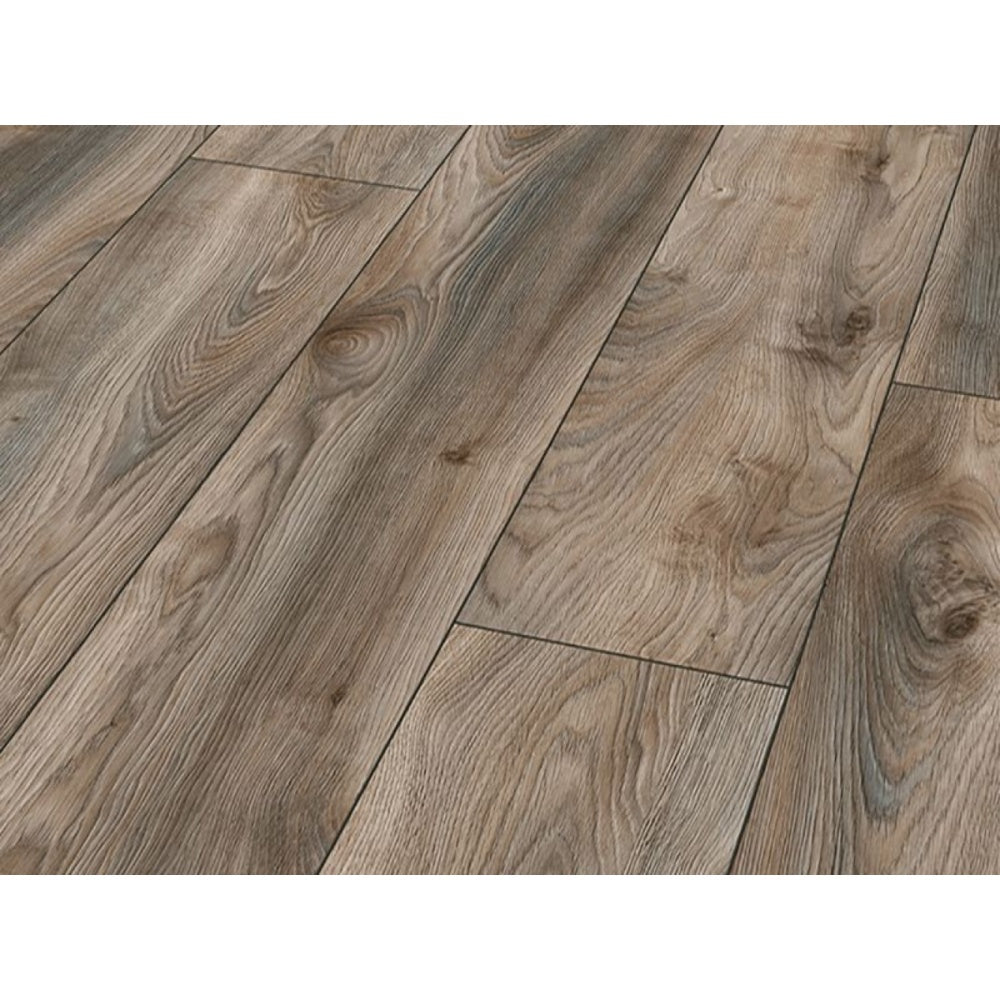 Mammut Plus Wide Long Plank Macro Oak Grey Laminate Flooring AC5 10mm