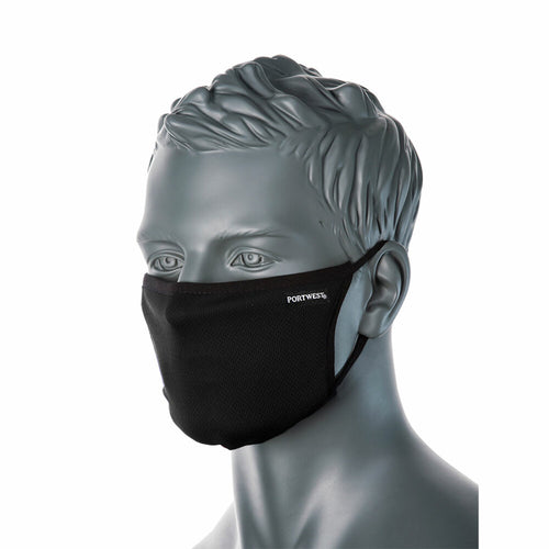 Portwest - 3-Ply Fabric Face Mask  (Pk25)