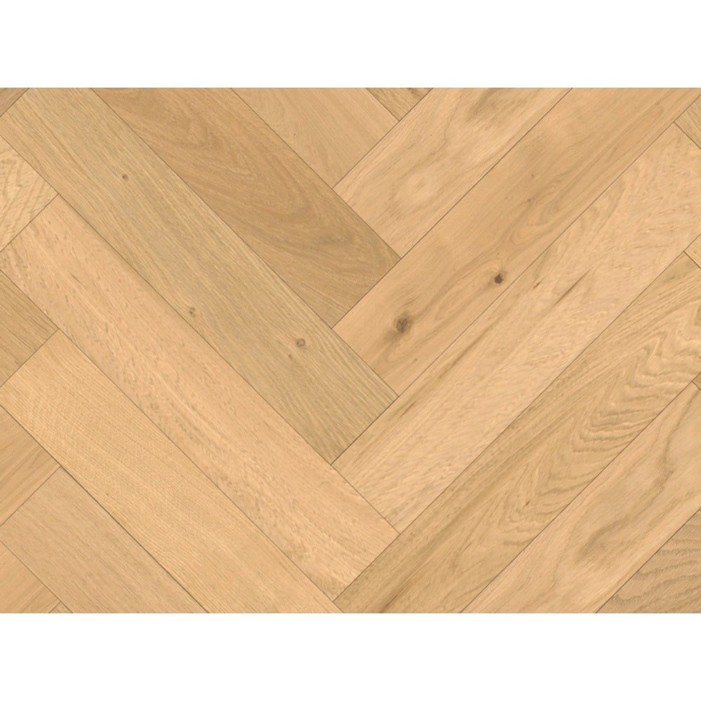 Herringbone Oxford Oakstained, Brushed & Matt Lacquered Engineered Flooring 18mm