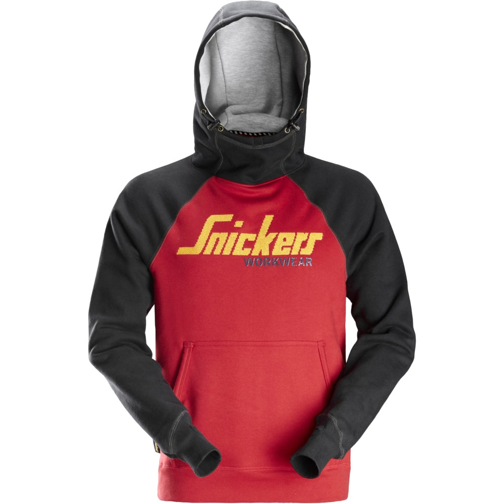 Snickers - Logo Hoodie - Chili red\\Black