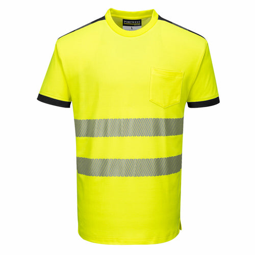 Portwest  - PW3 Hi-Vis T-Shirt S/S - Yellow/Black