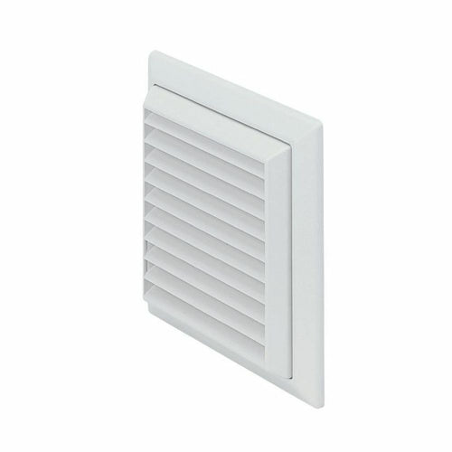 Icon ICV244FWH 100mm Louvre Vent white with Flyscreen