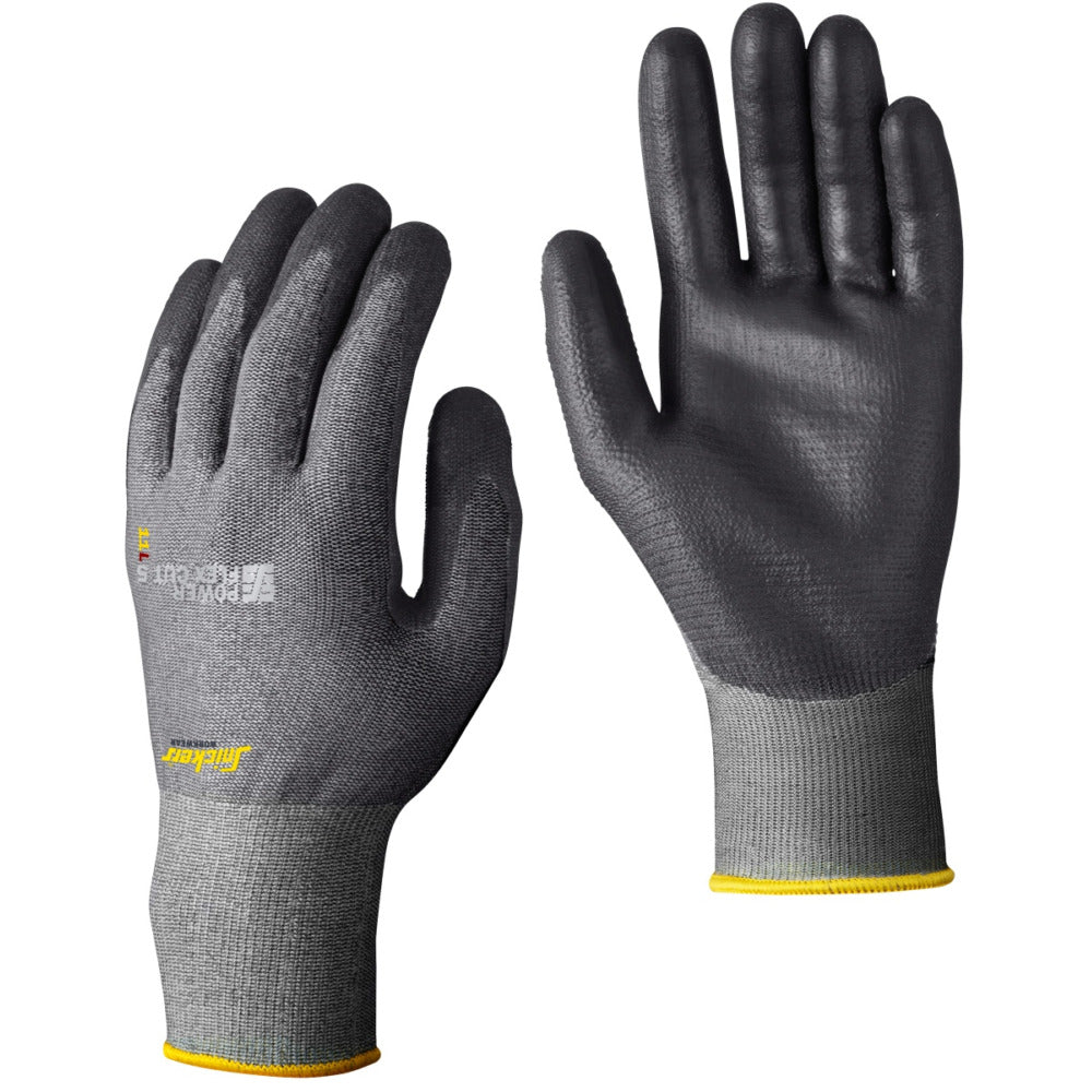 Snickers - Power Flex Cut 5 Glove, Left - Rock grey/Black