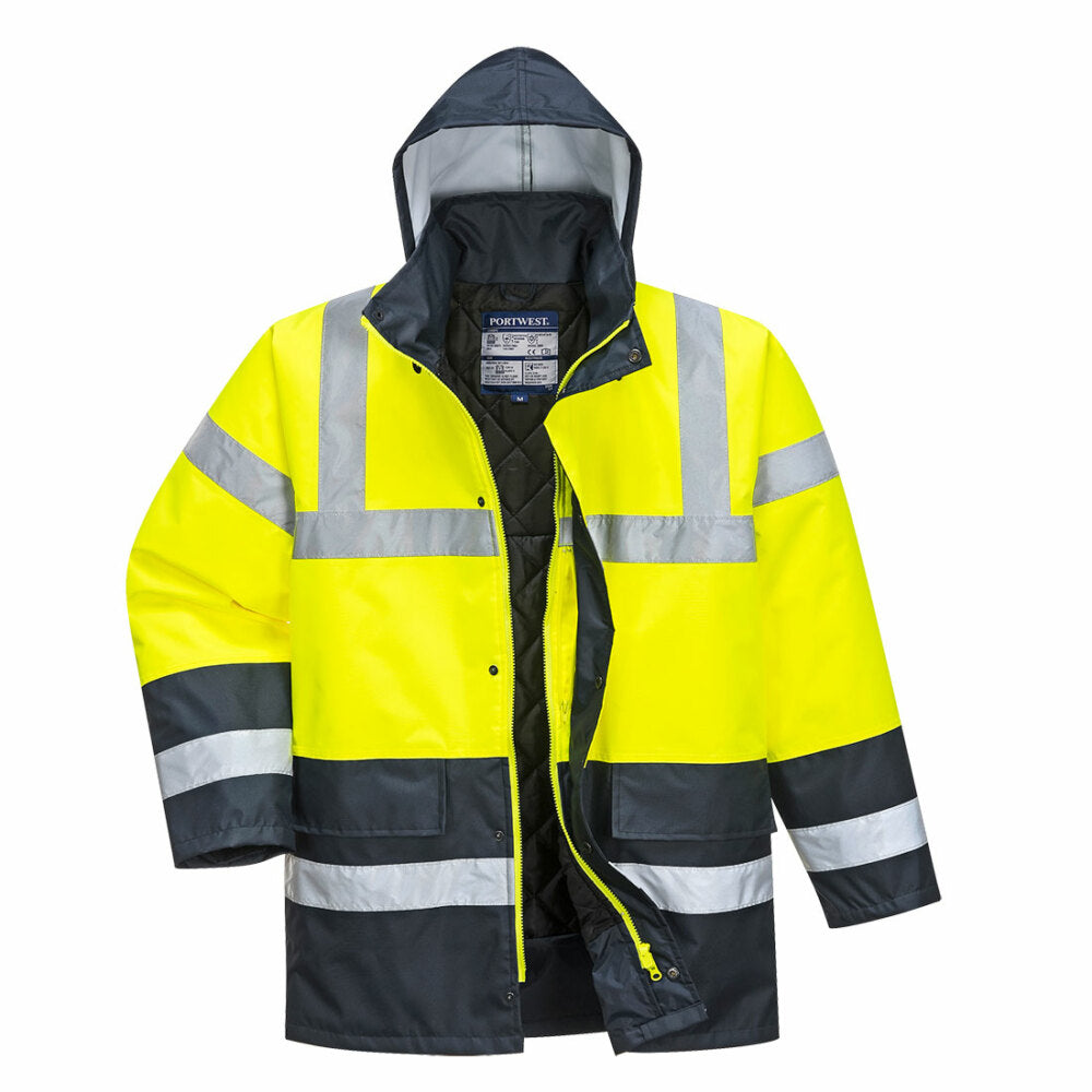 Portwest  - Hi-Vis Contrast Traffic Jacket - Yellow