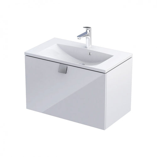 Armavit - 80cm 1 Drawer Vanity Unit - Gloss White - (Exc Basin)