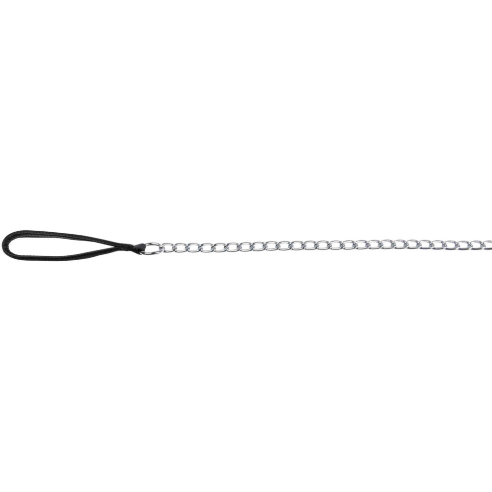 Trixie - Chain Lead 4mm Black 1.1m Nylon Handle