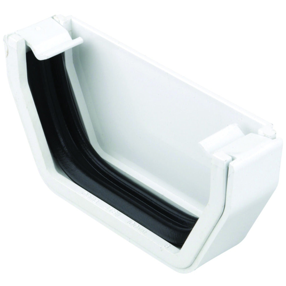Rainwater SquareLine OsRSq PVC-U Stop end External White 100mm